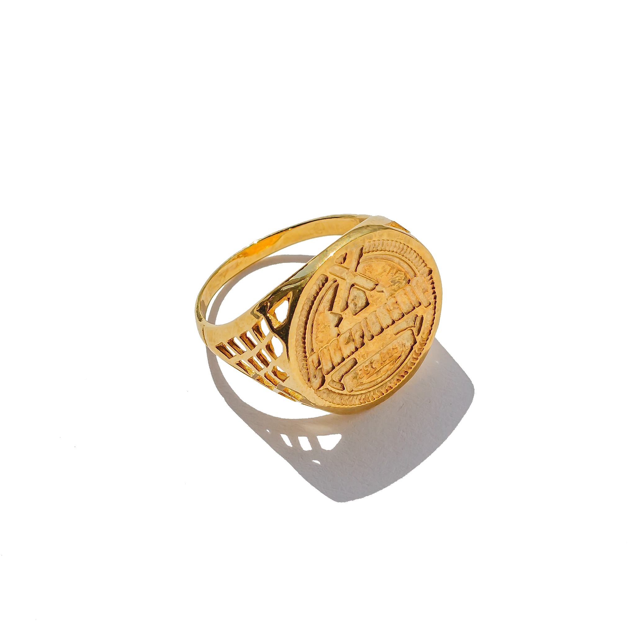Half Sovereign Ring - Gold