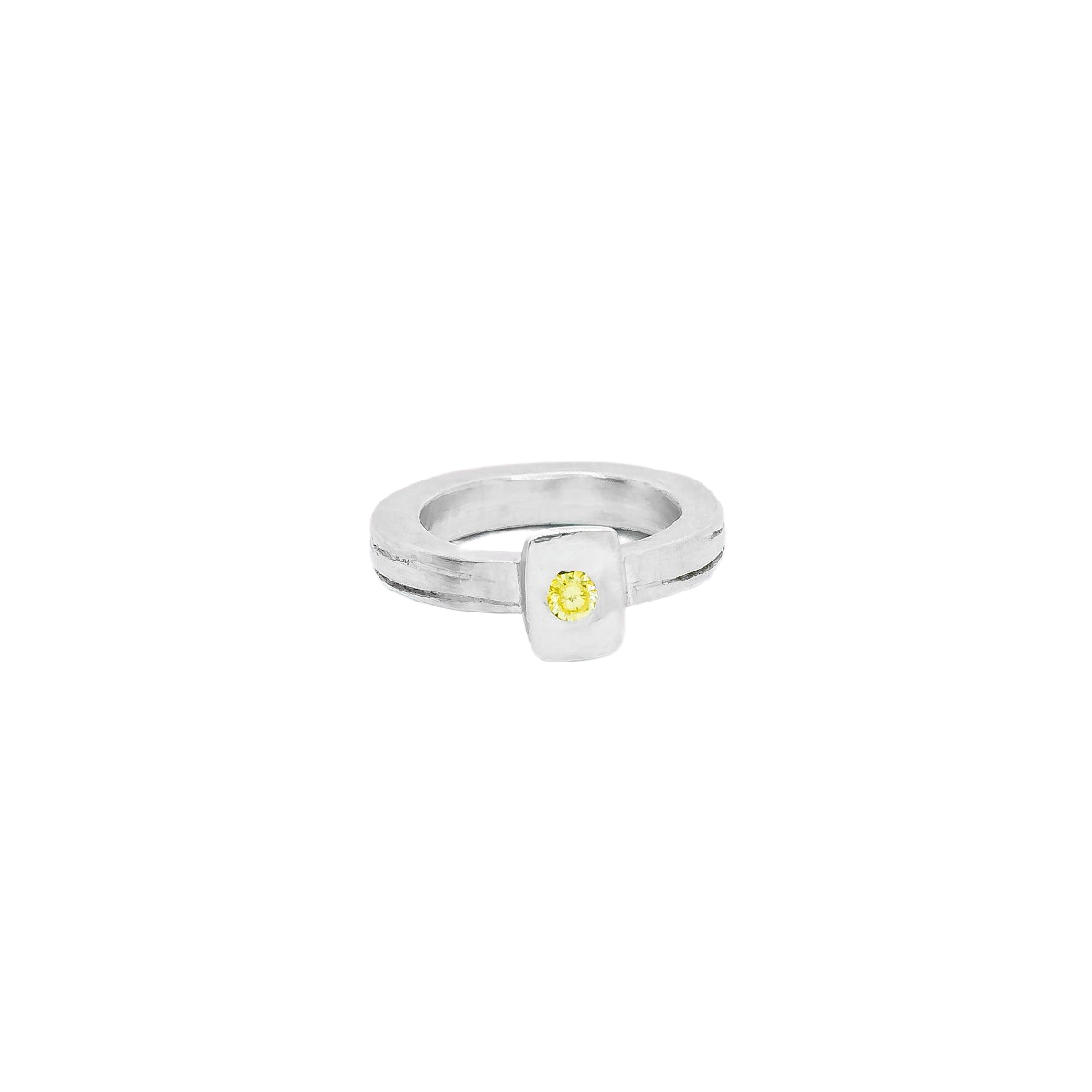 Cube Gemstone Ring