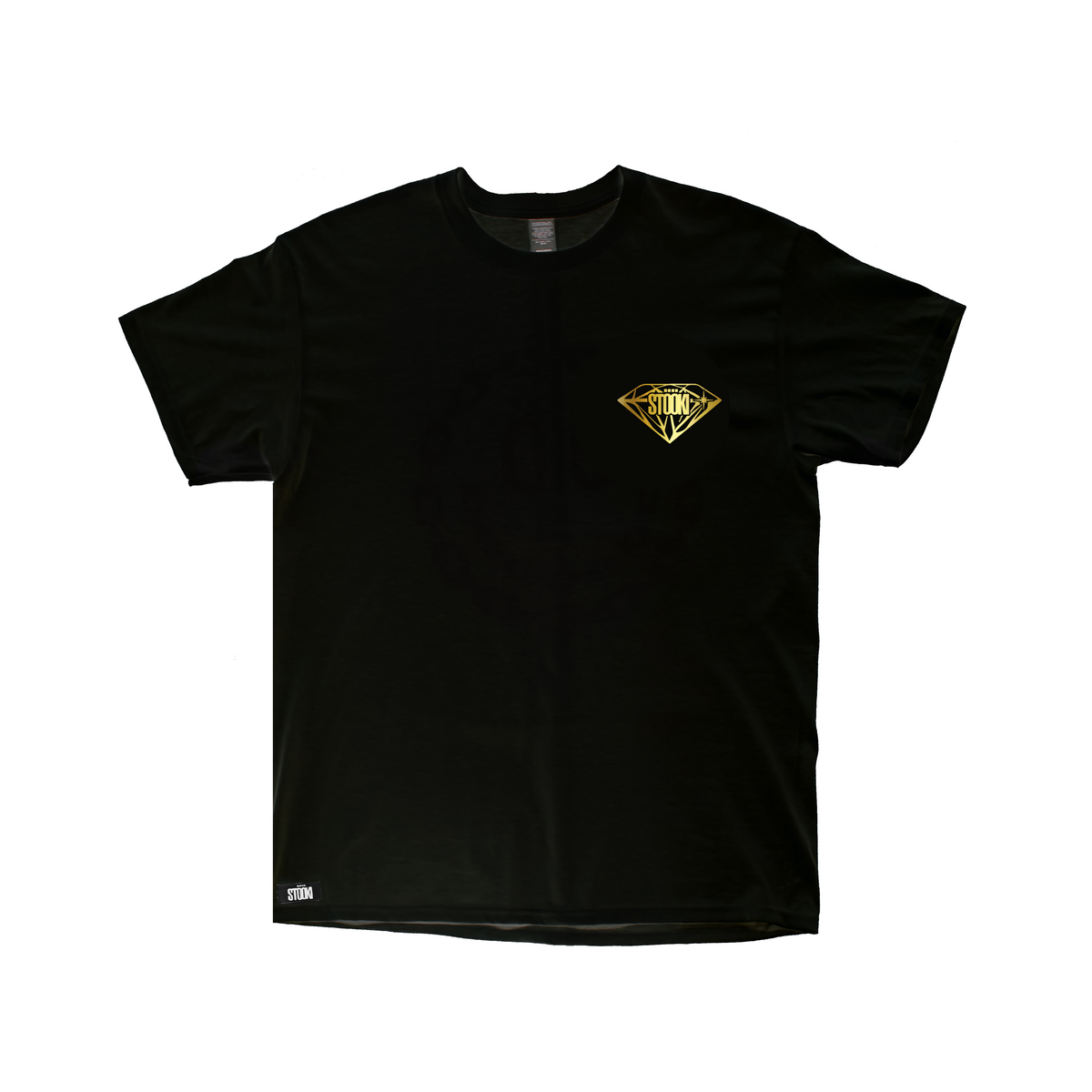 Gold Diamond T-Shirt Black | 100% Heavy Duty Cotton – Stööki