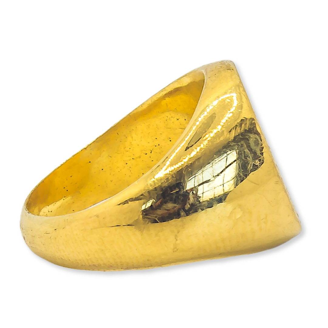 2045 Sovereign Ring - 22ct Gold Plated
