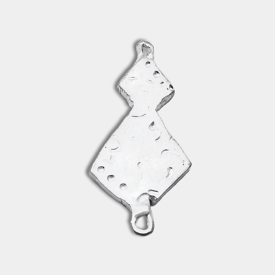 Abstract Charm - 925 Sterling Silver - Small Pendant