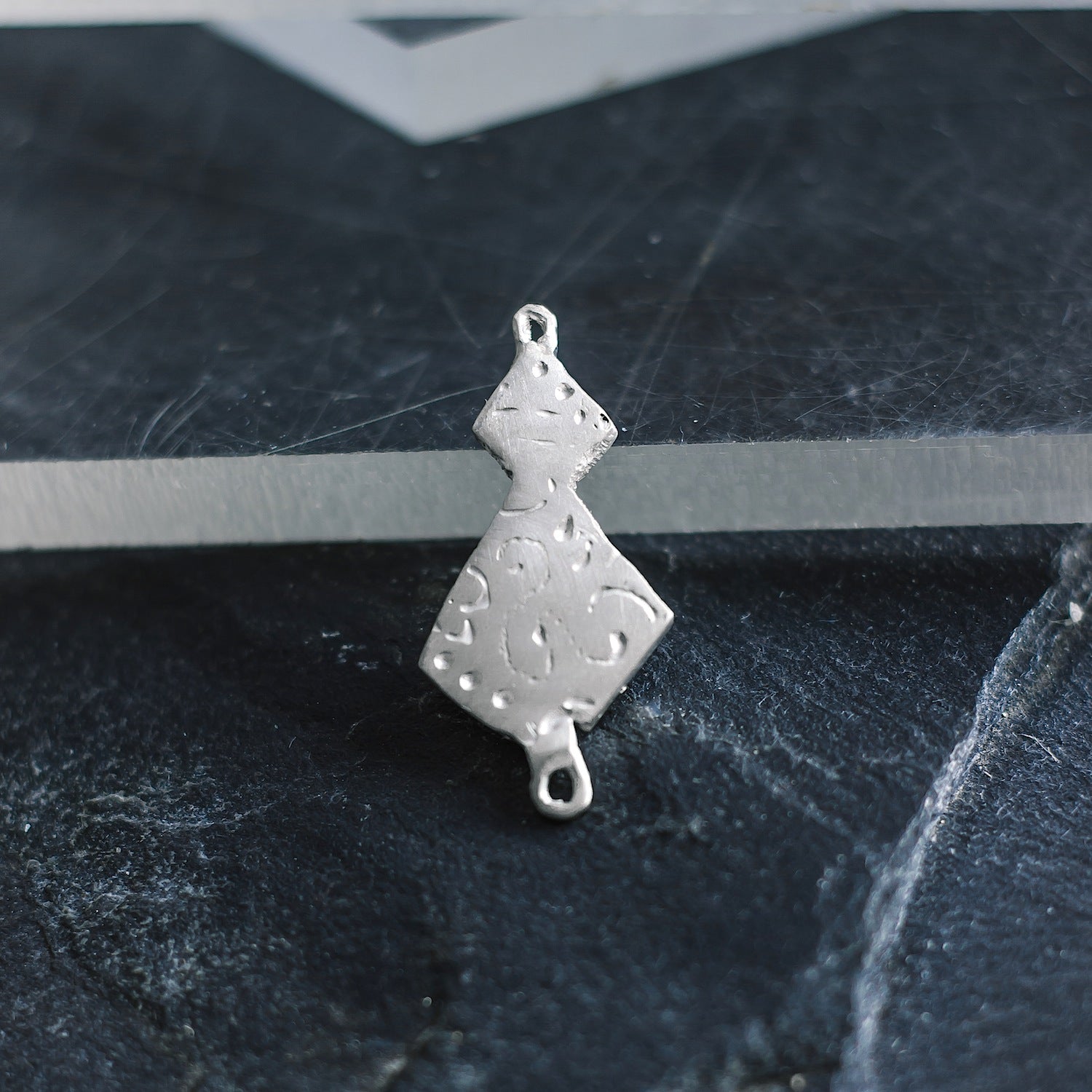 Abstract Charm - 925 Sterling Silver - Small Pendant
