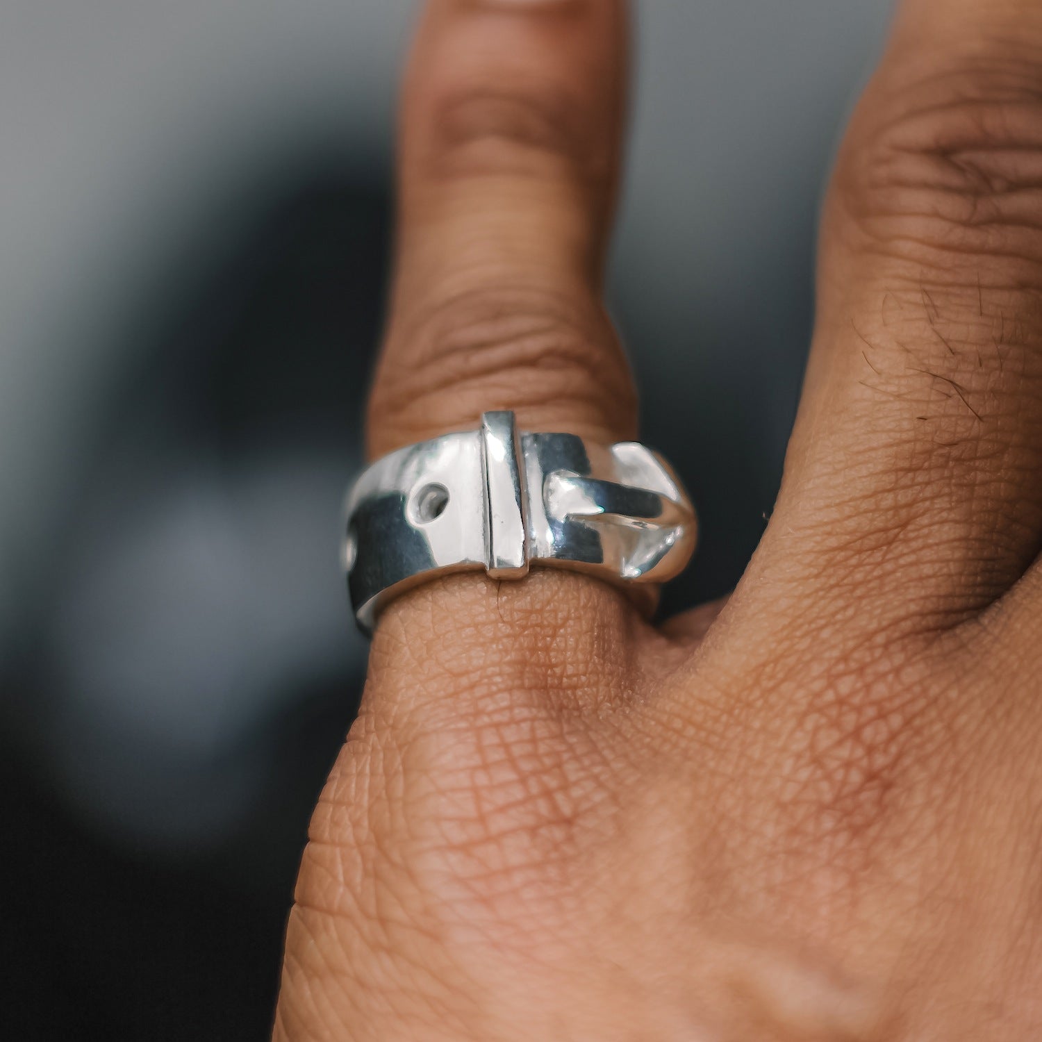 Belt Ring - 925 Sterling Silver