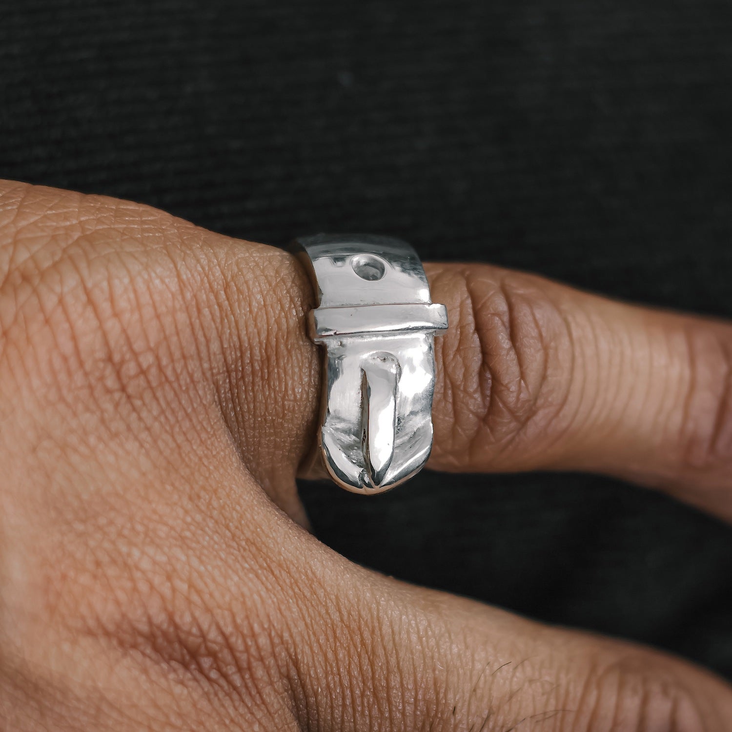 Belt Ring - 925 Sterling Silver