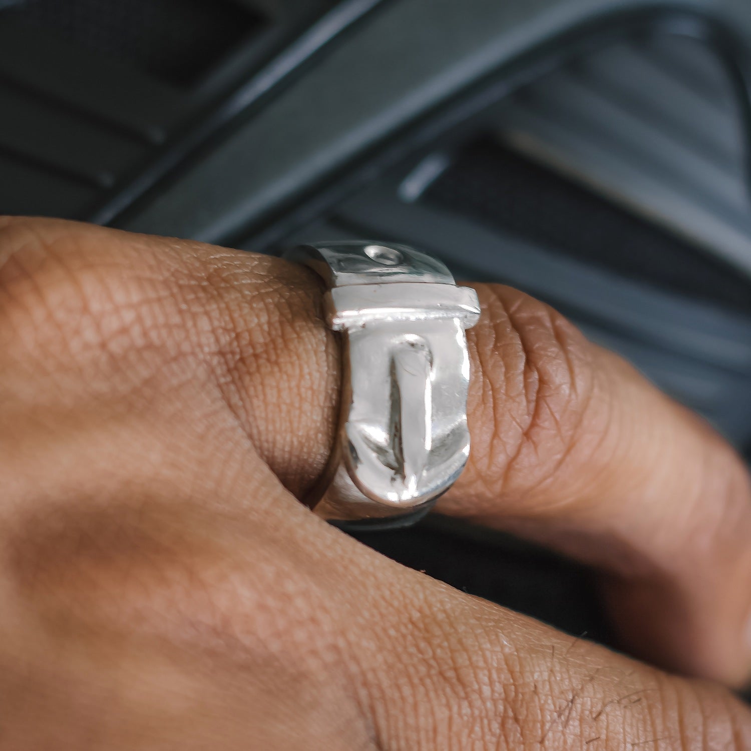 Belt Ring - 925 Sterling Silver