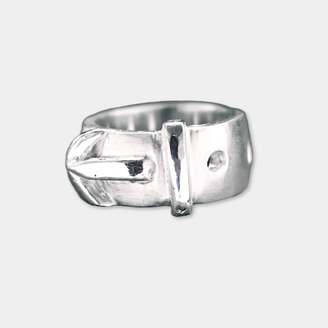 Belt Ring - 925 Sterling Silver