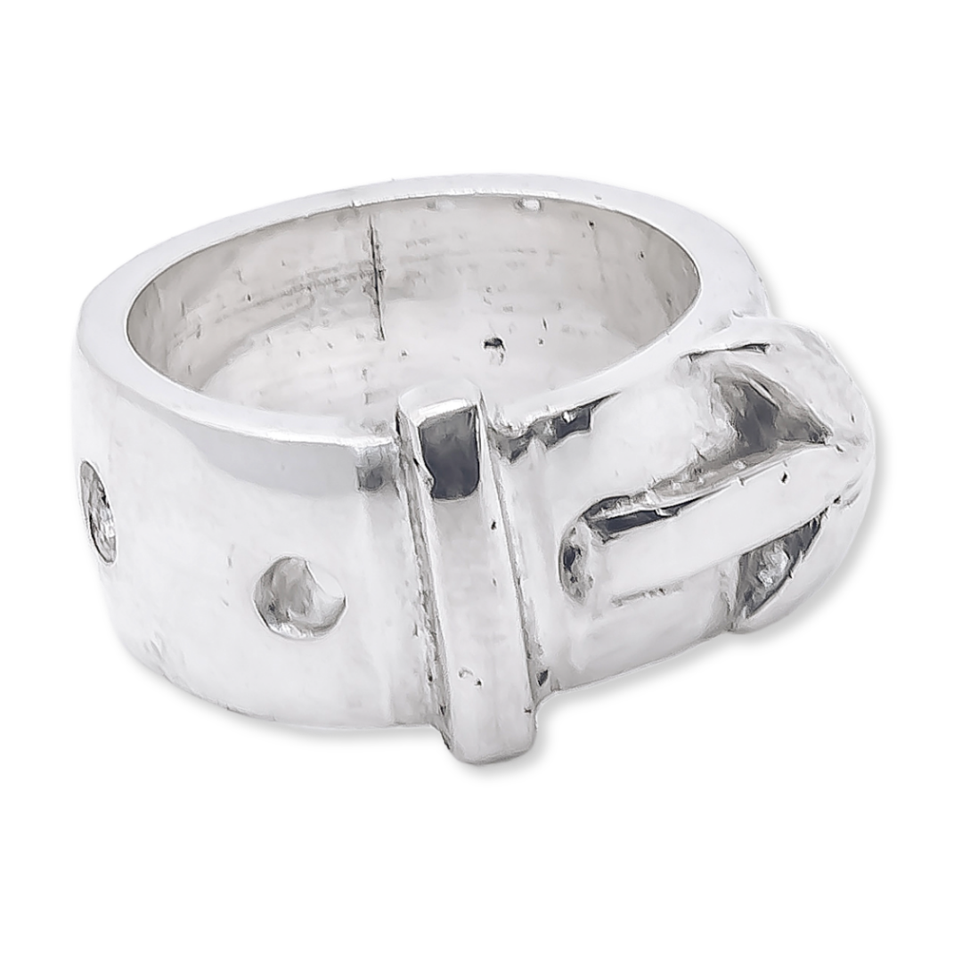 Belt Ring - 925 Sterling Silver
