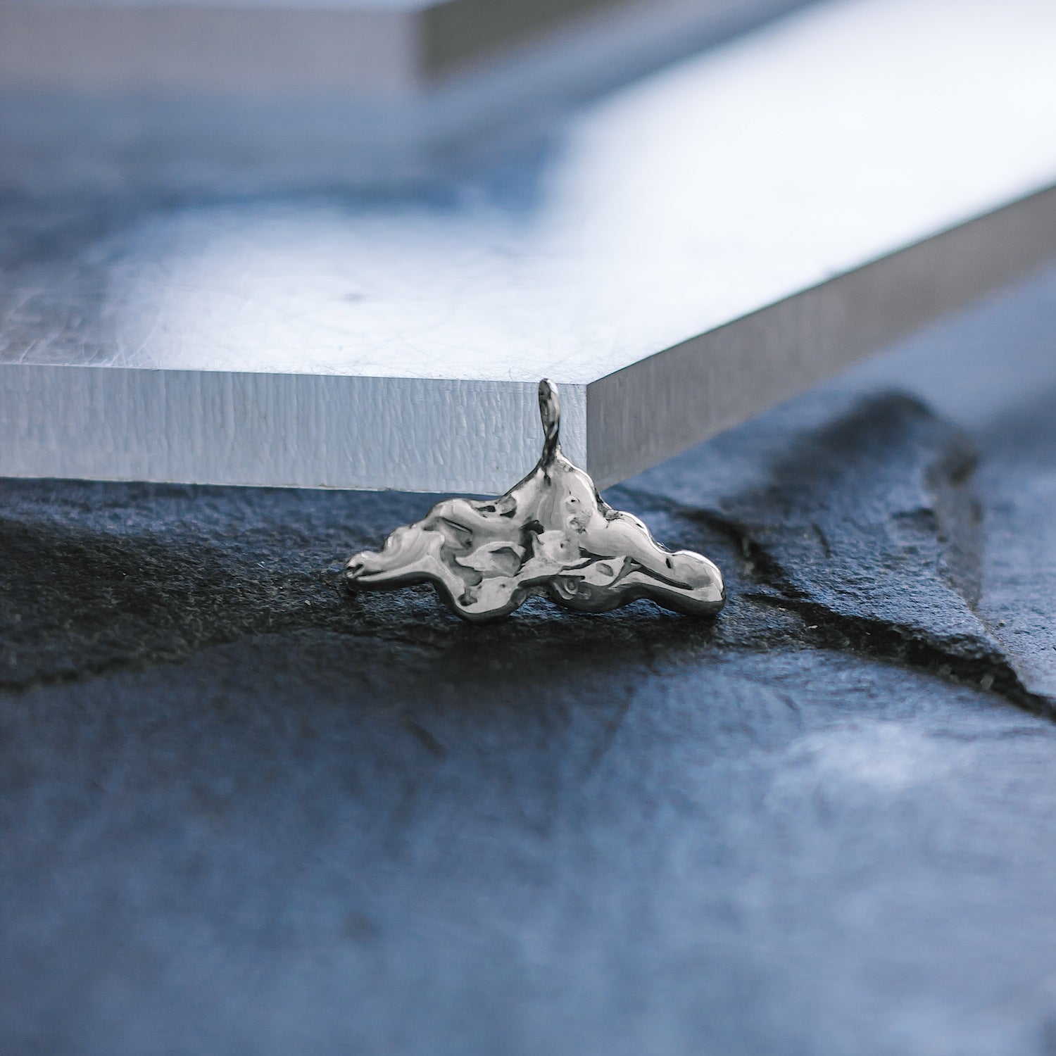 Clouds "Sky High" Charm - 925 Sterling Silver - Small Pendant
