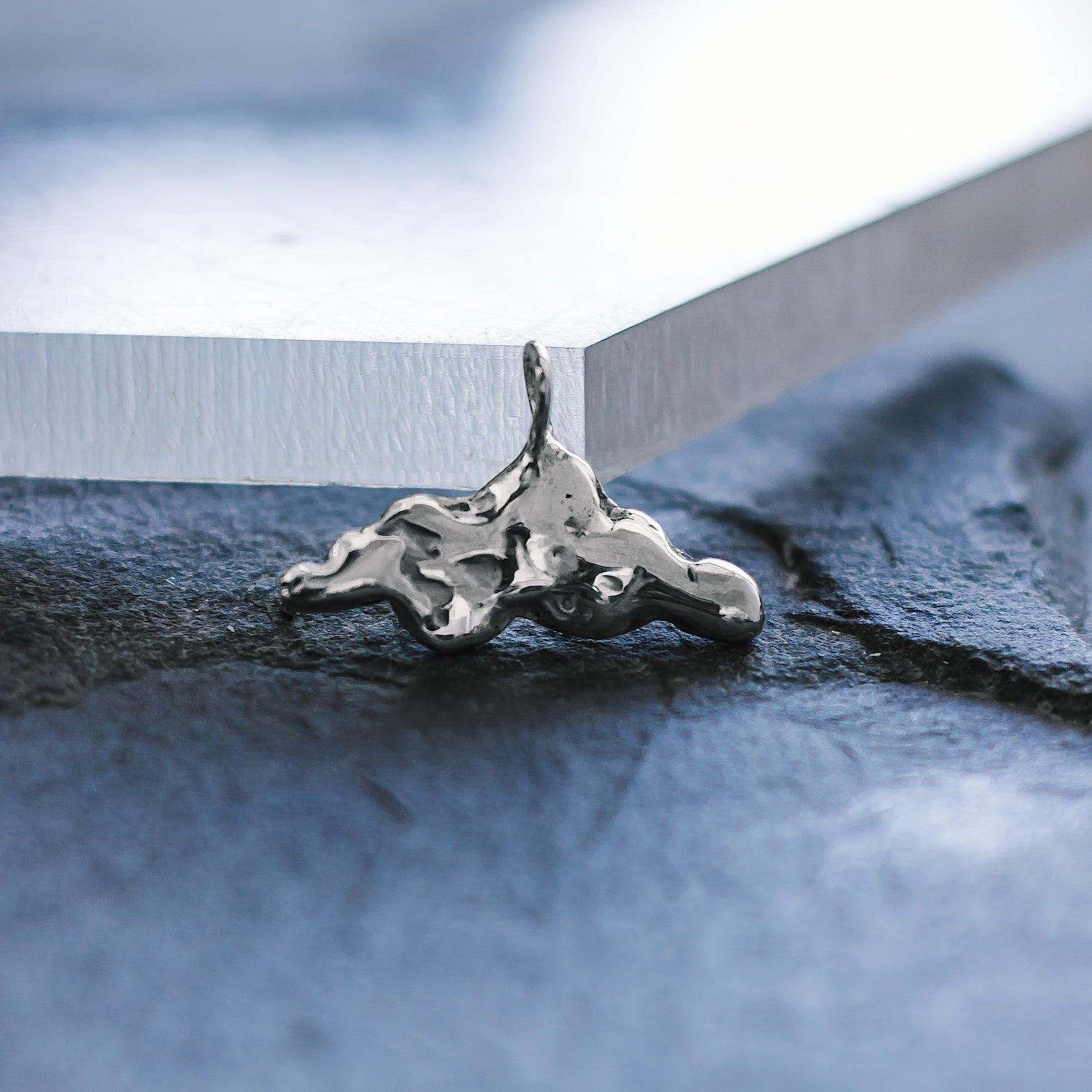 Clouds "Sky High" Charm - 925 Sterling Silver - Small Pendant