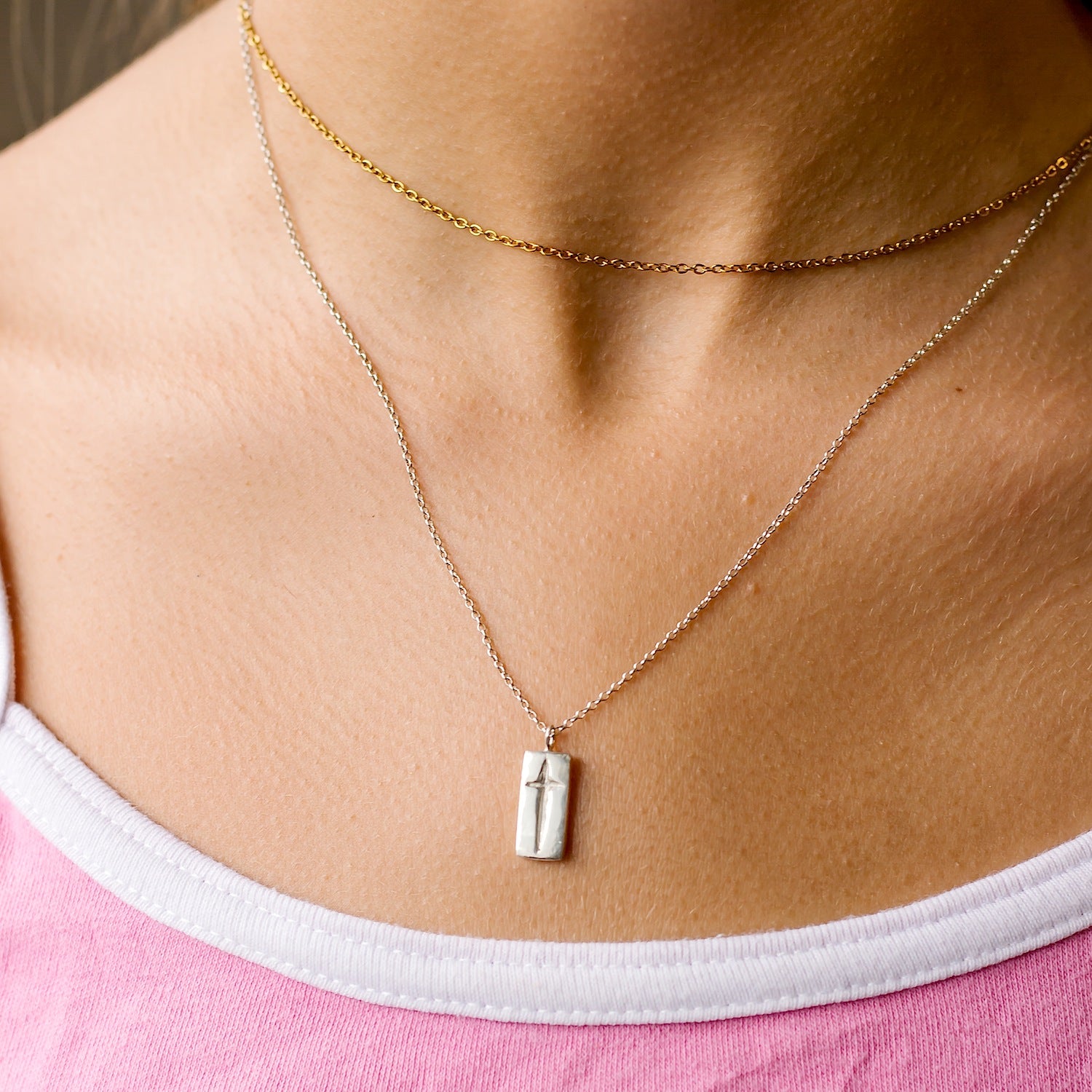 Cross Charm Pendant Necklace