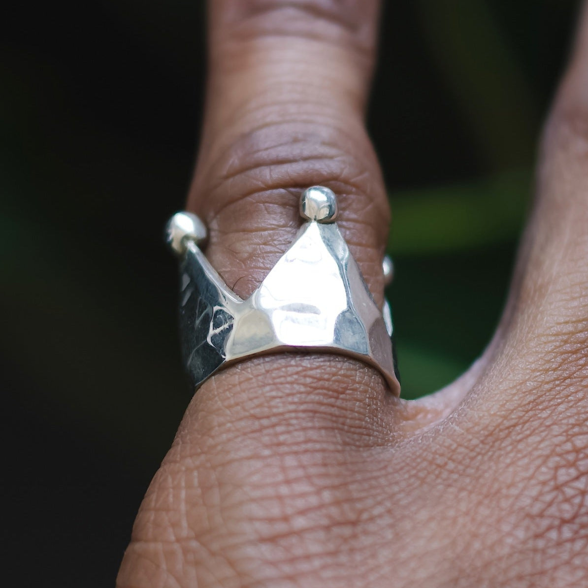 Crown Ring - Handmade - 925 Sterling Silver