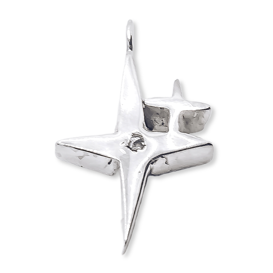 Crystal Star Gemstone Pendant Necklace - 925 Sterling Silver
