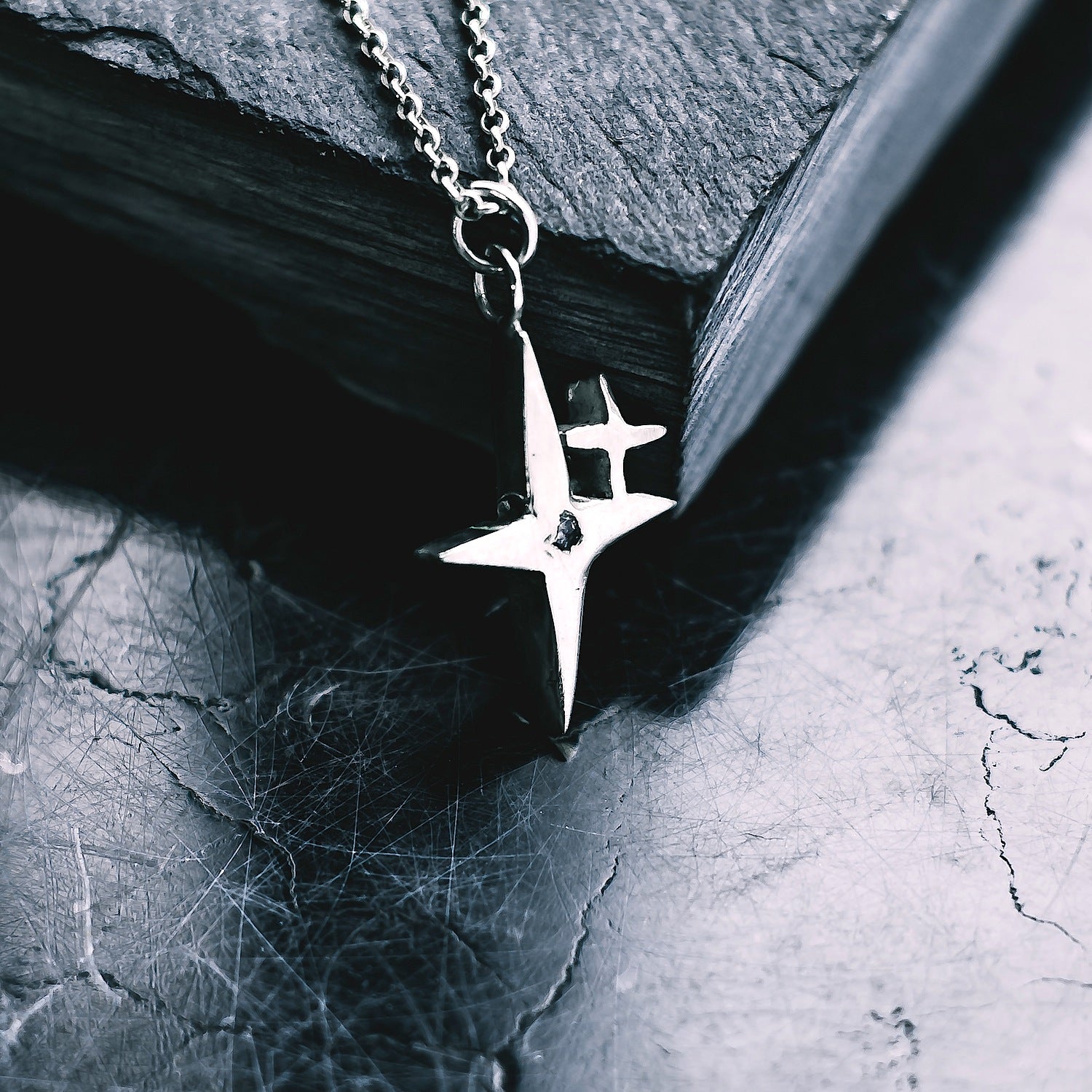 Crystal Star Gemstone Pendant Necklace