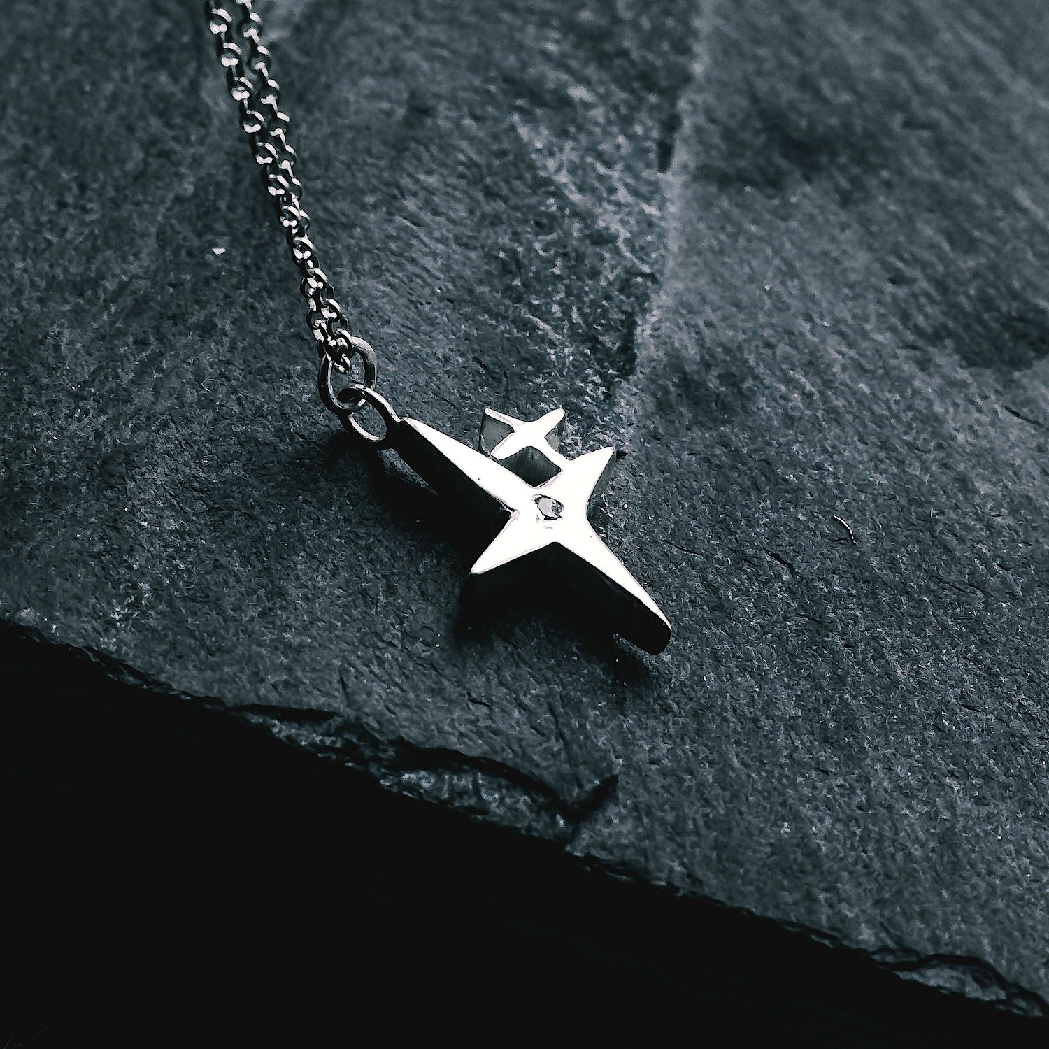 Crystal Star Gemstone Pendant Necklace