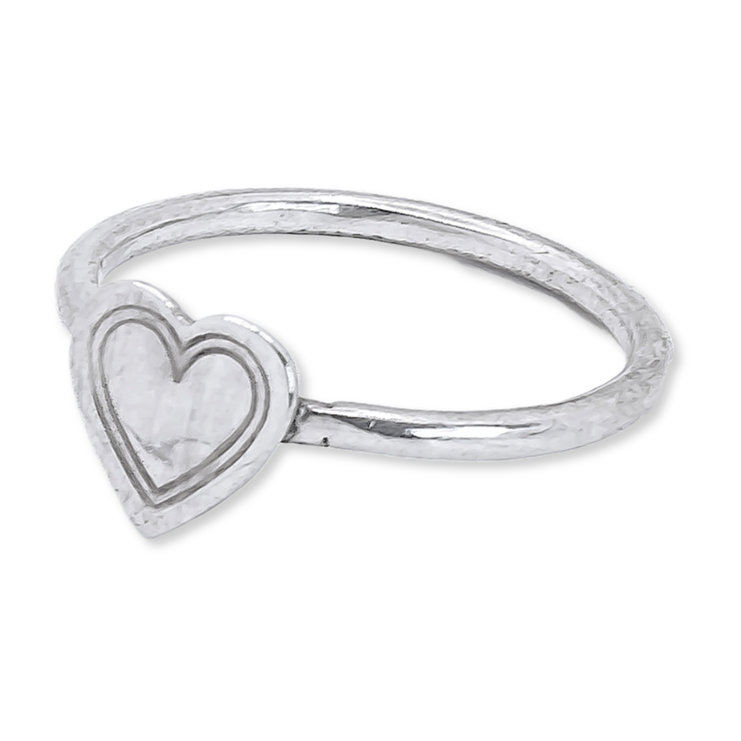 Cupid's Heart Ring - 925 Sterling Silver