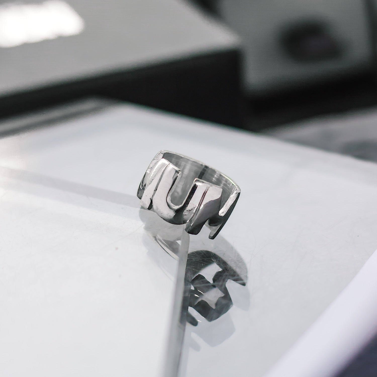 Customisable Name Sterling Silver Ring