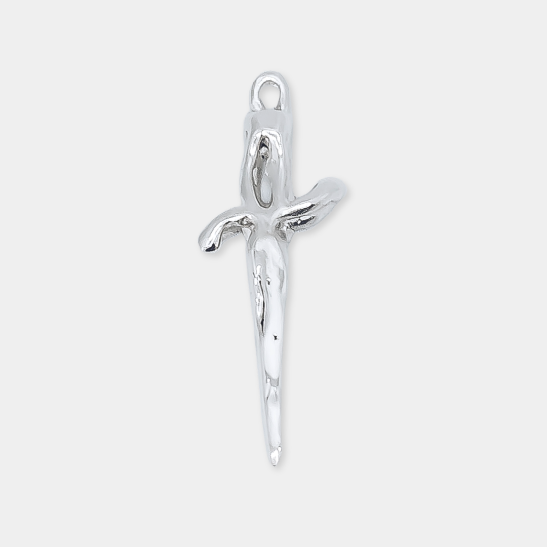 Dagger Charm - 925 Sterling Silver - Small Pendant