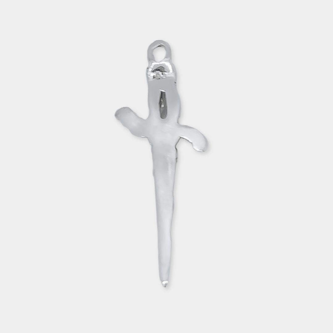 Dagger Charm - 925 Sterling Silver - Small Pendant