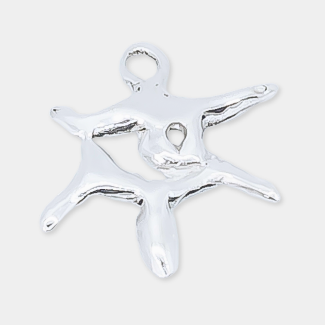 Eye "Manga" Charm - 925 Sterling Silver - Small Pendant