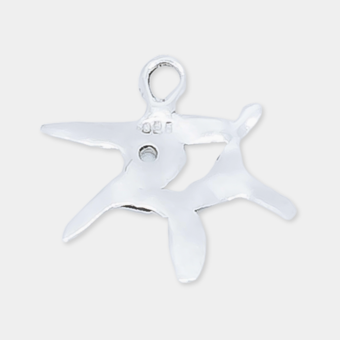 Eye "Manga" Charm - 925 Sterling Silver - Small Pendant