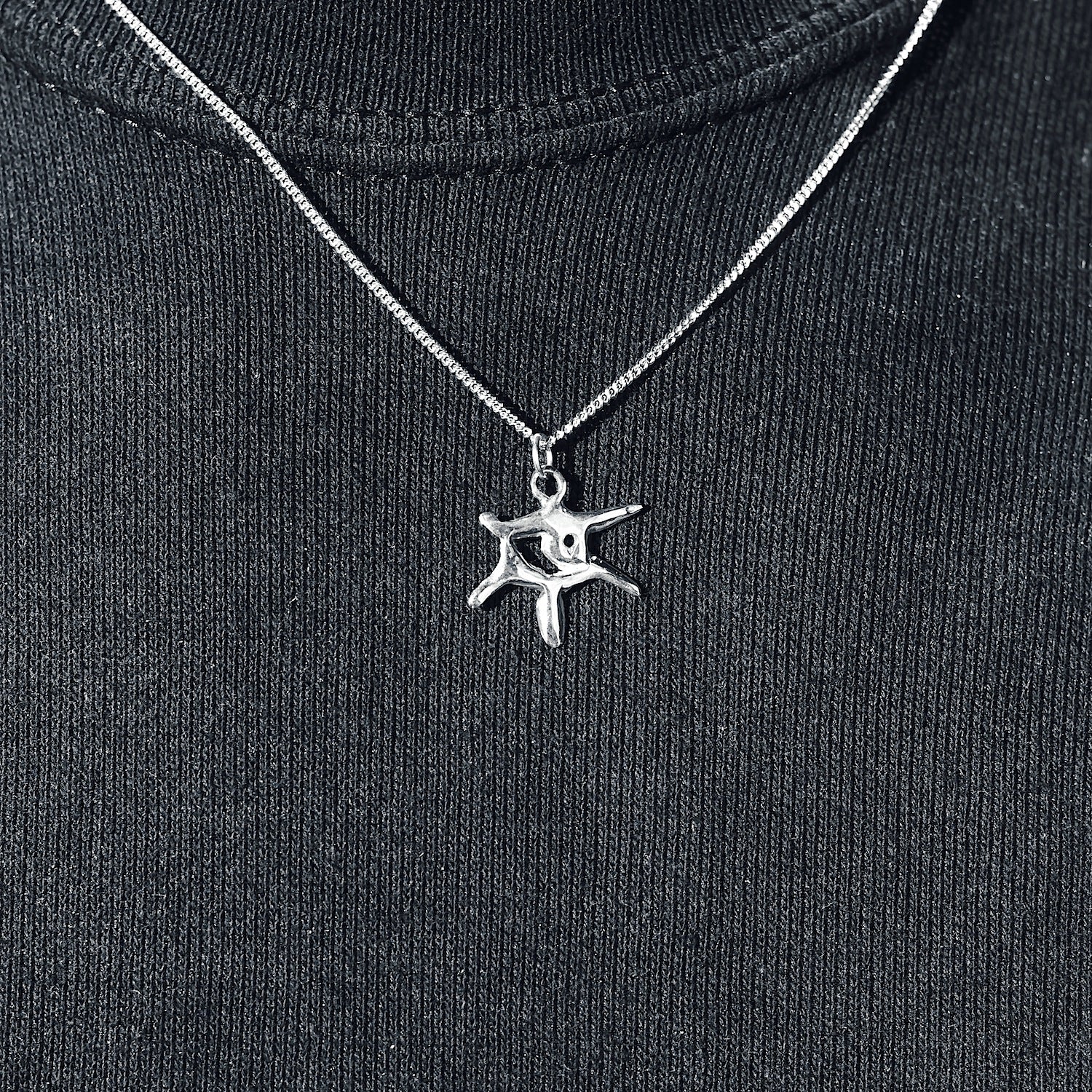 Eye "Manga" Charm - 925 Sterling Silver - Small Pendant