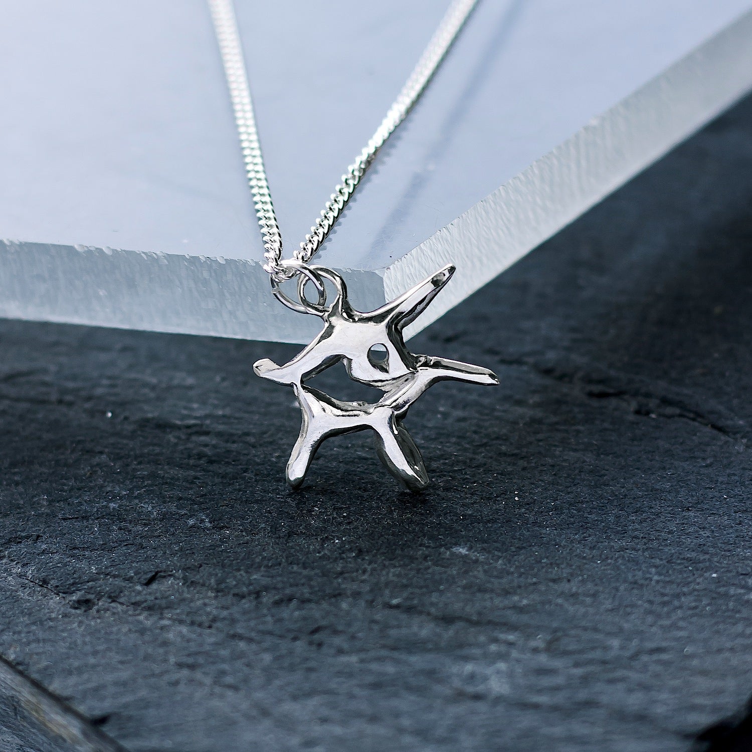 Eye "Manga" Charm - 925 Sterling Silver - Small Pendant