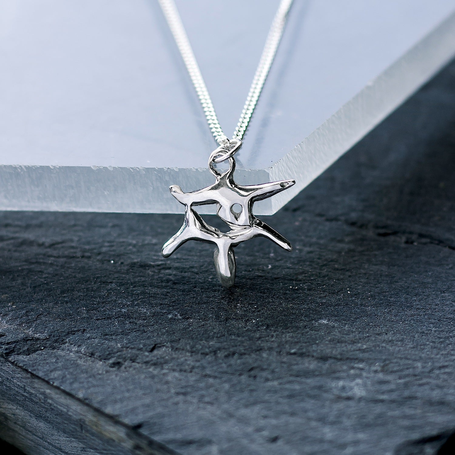 Eye "Manga" Charm - 925 Sterling Silver - Small Pendant