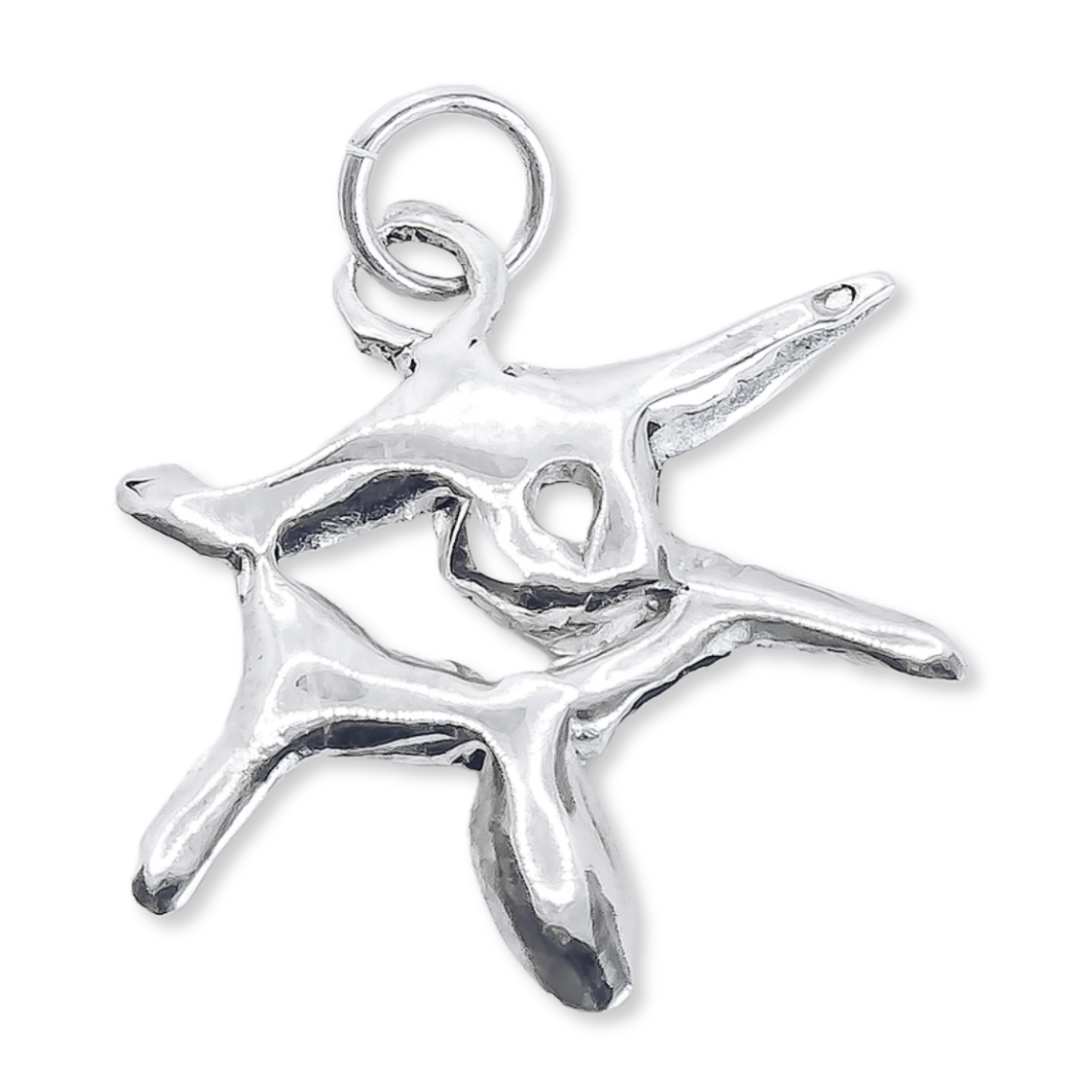Eye "Manga" Charm - 925 Sterling Silver - Small Pendant