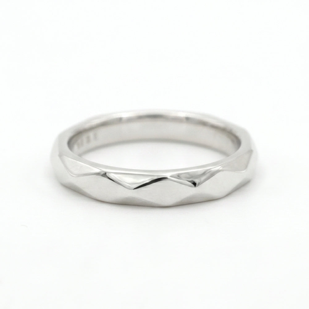 Facet Band Stacking Ring - 925 Sterling Silver - Handcrafted – Stööki