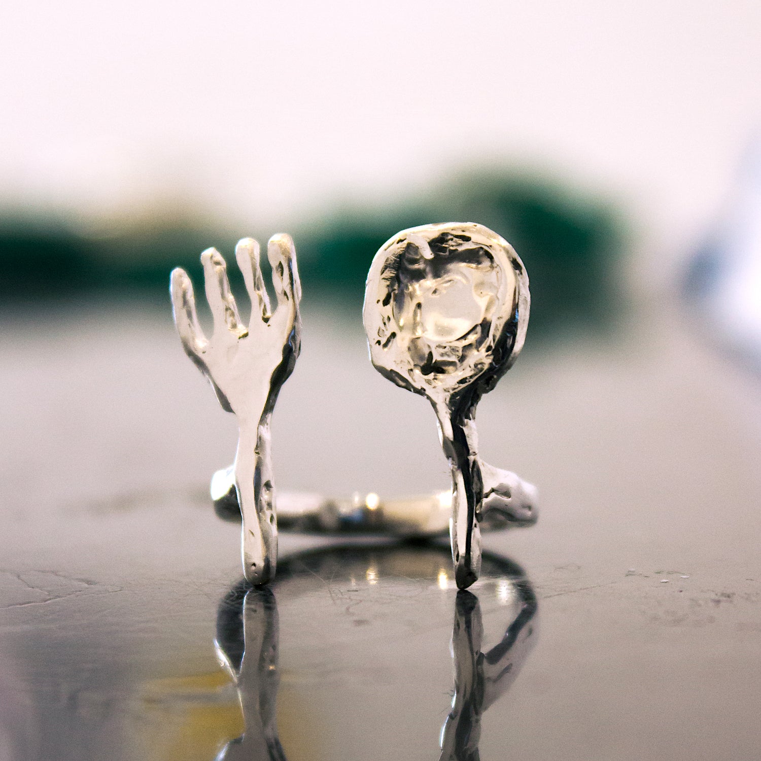 Fork and Spoon Ring - 925 Sterling Silver - Handcrafted – Stööki