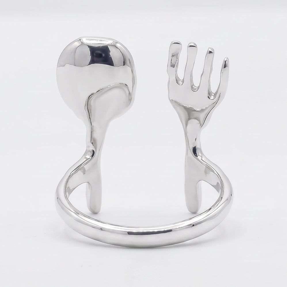 Fork and Spoon Ring - 925 Sterling Silver - Handcrafted – Stööki