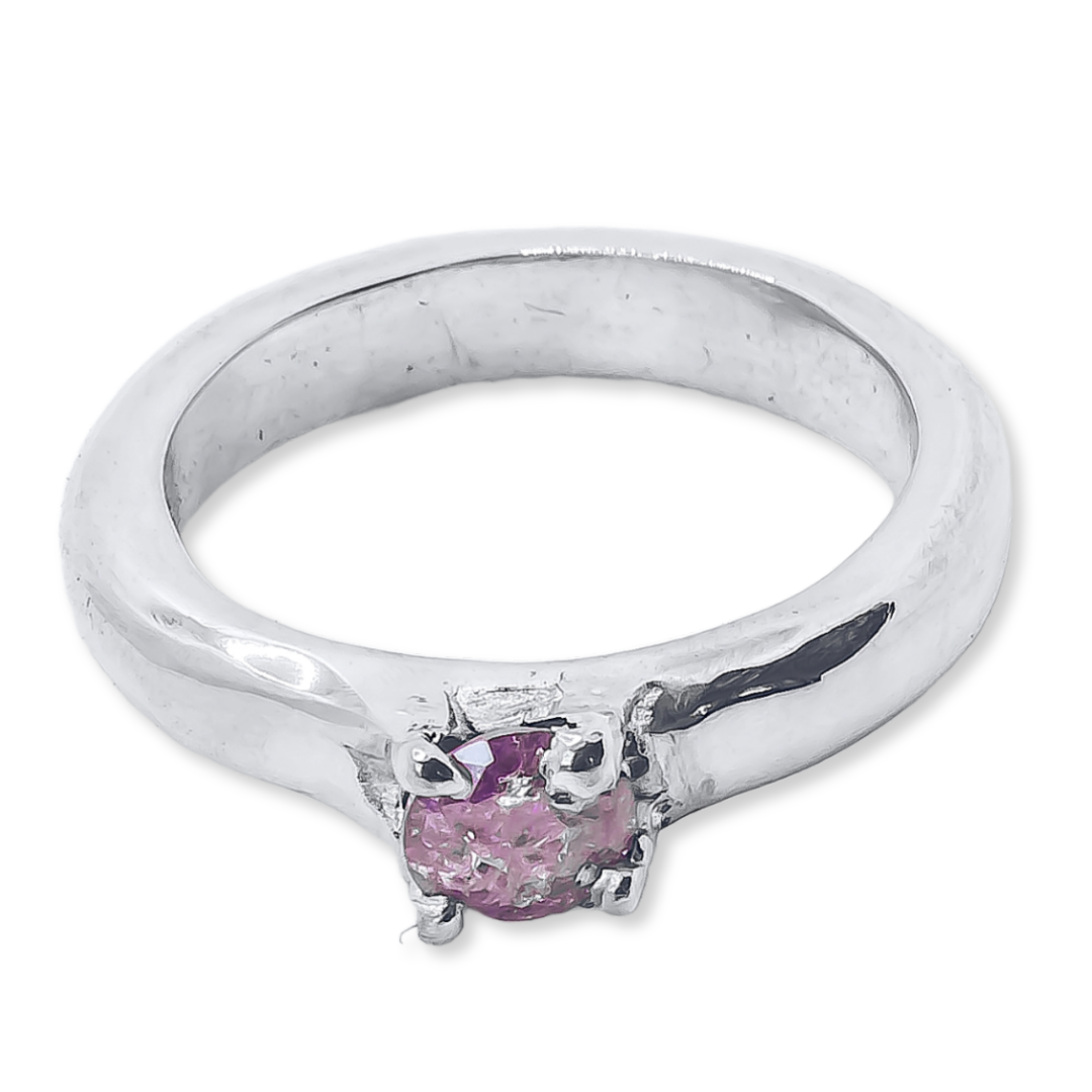 Gemstone Band Ring - Customisable - 925 Sterling Silver