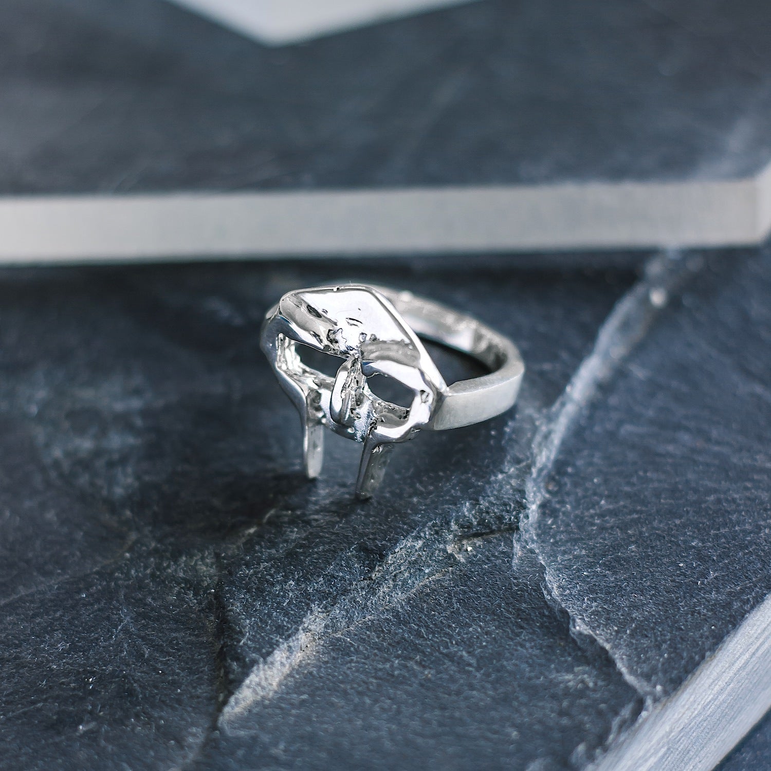 Gladiator Mask Ring - 925 Sterling Silver