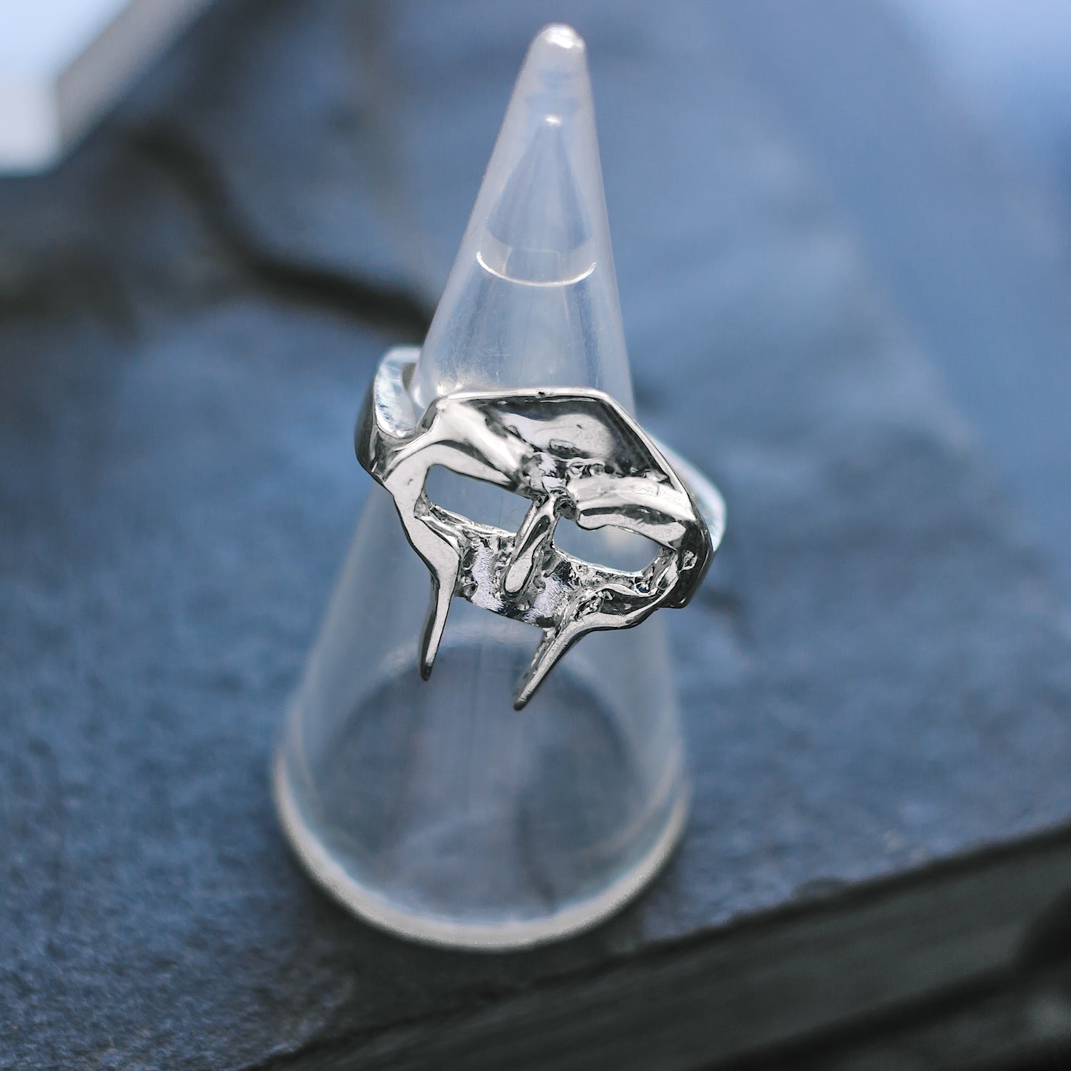 Gladiator Mask Ring - 925 Sterling Silver