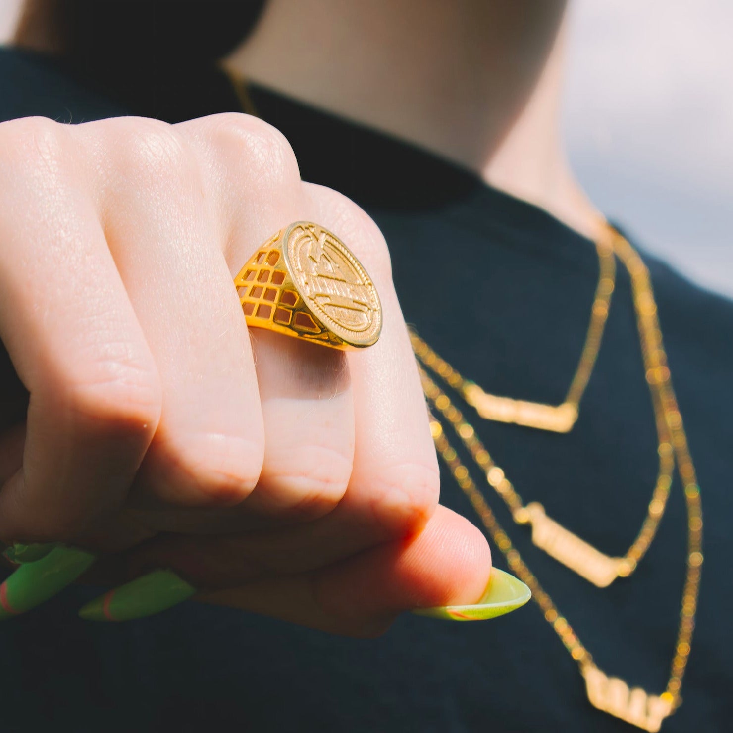 Half Sovereign Ring - Gold