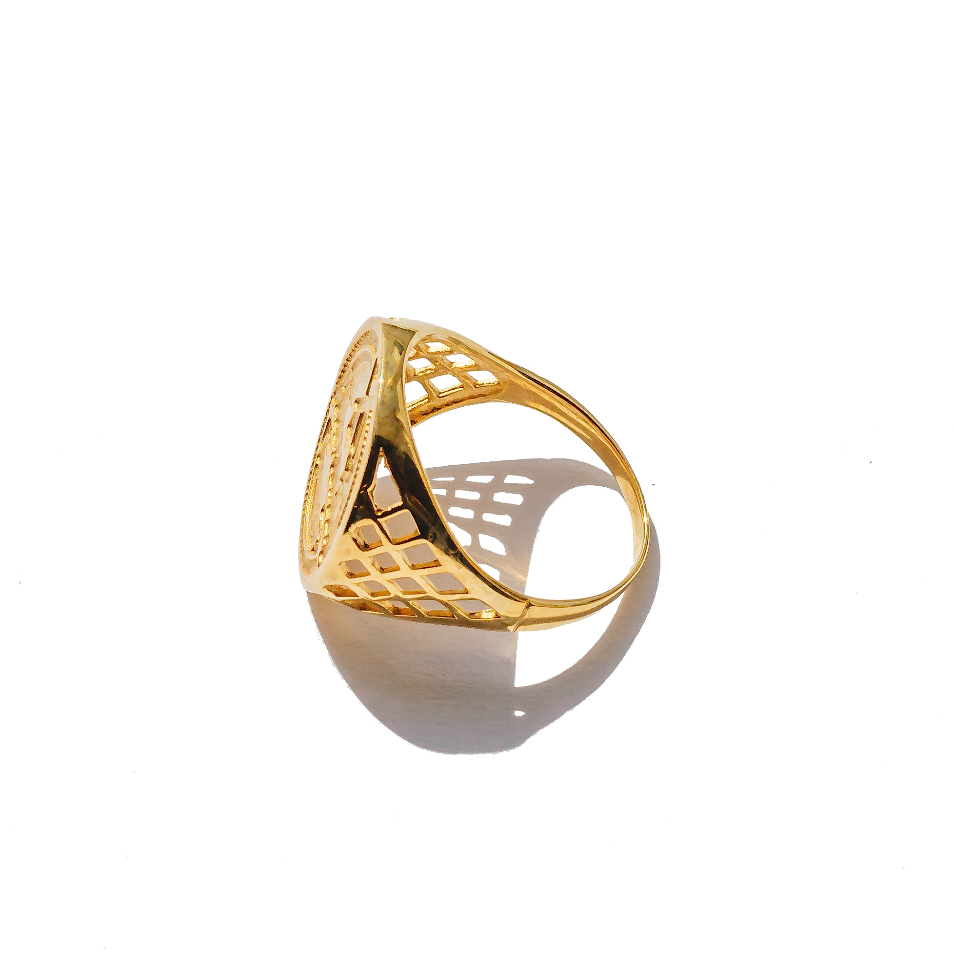 Half Sovereign Ring - Gold