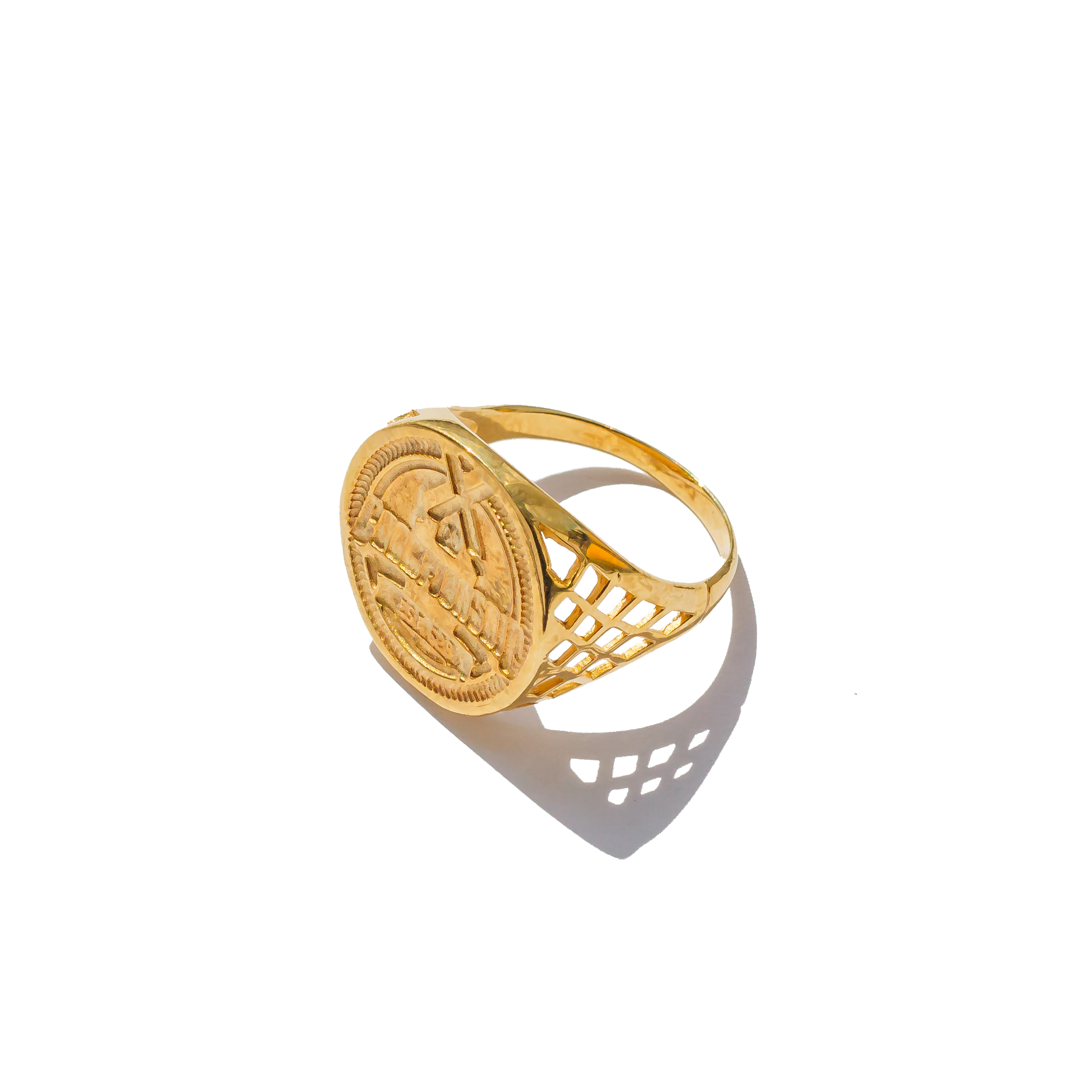 Half Sovereign Ring - Gold