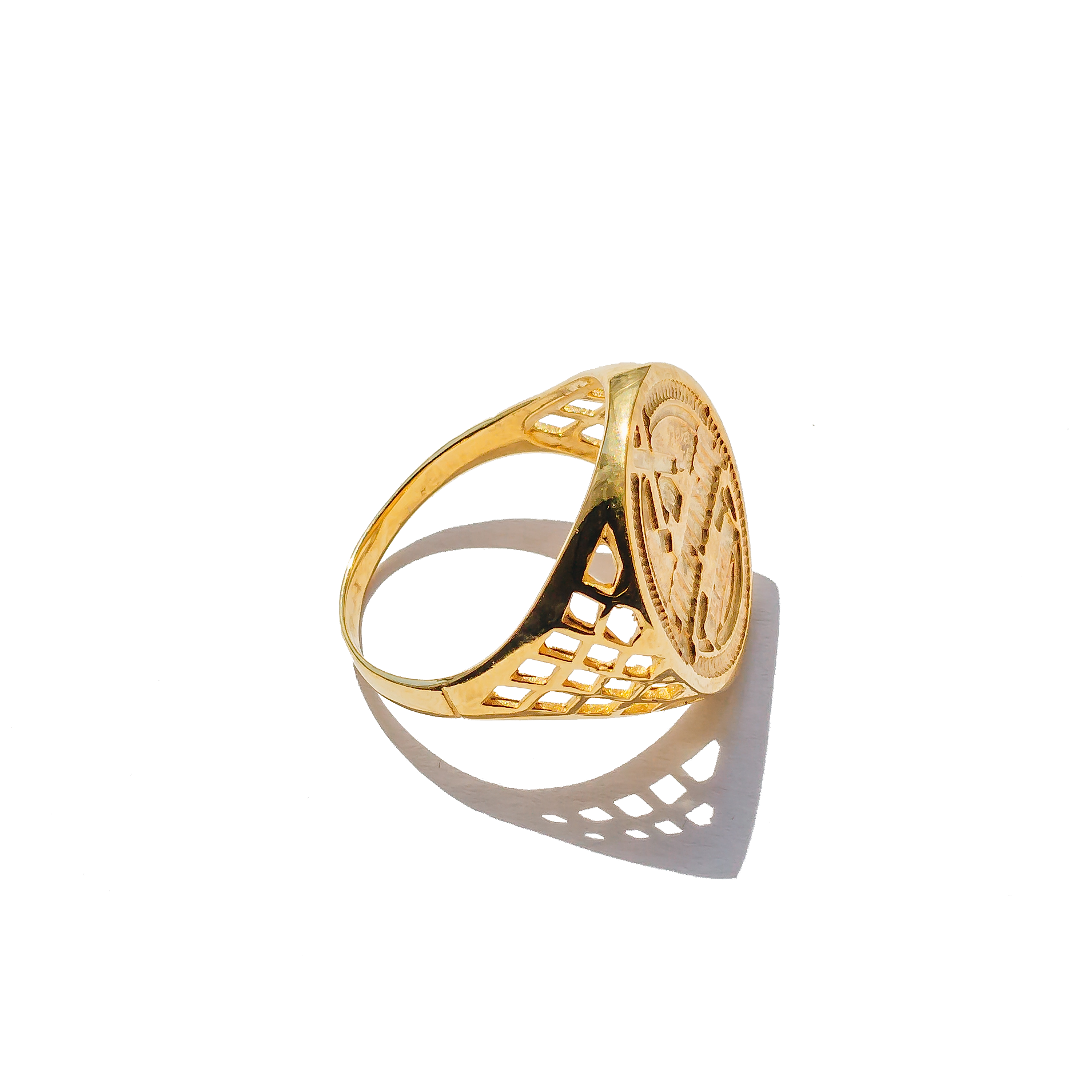 Half Sovereign Ring - Gold