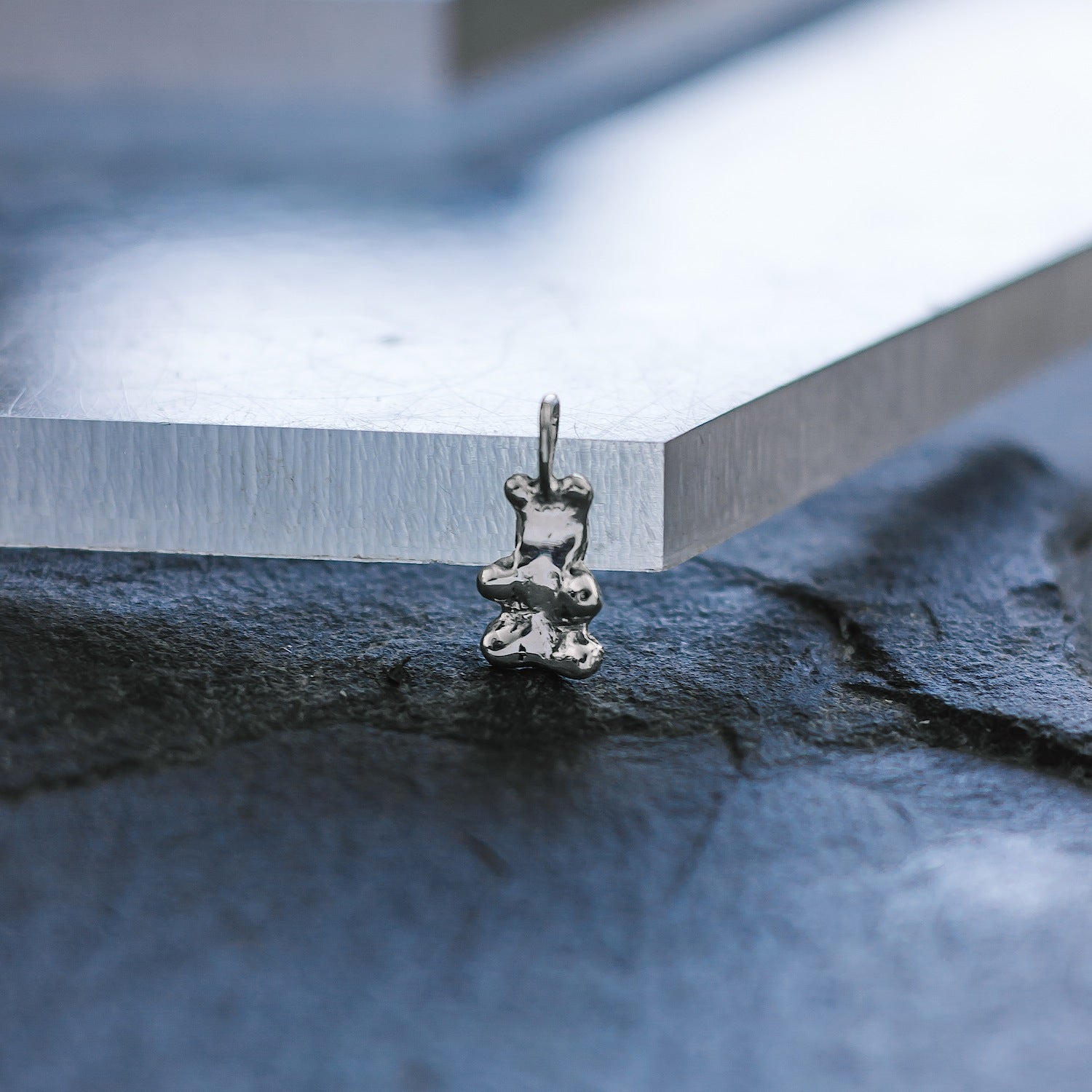 Gummy Bear Charm - 925 Sterling Silver - Small Pendant