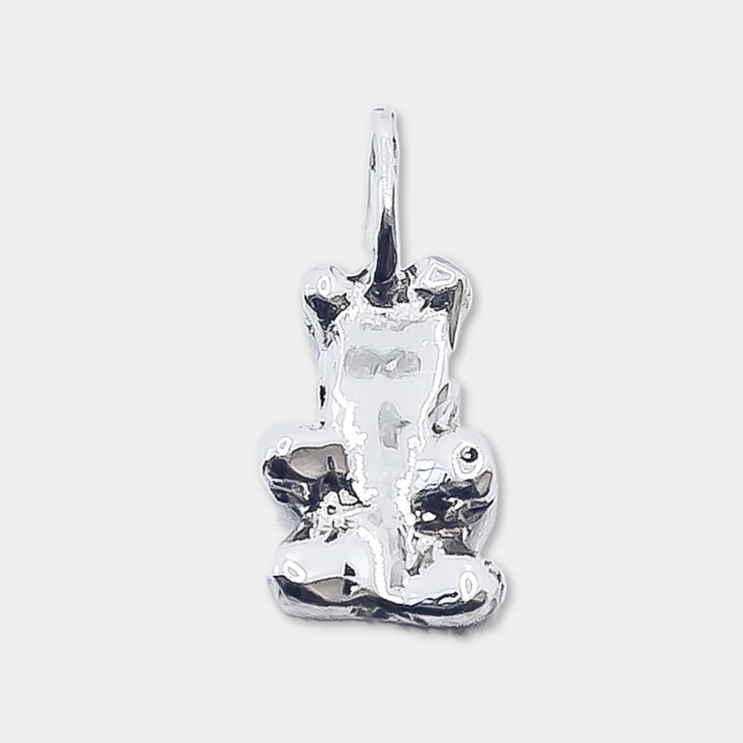 Gummy Bear Charm - 925 Sterling Silver - Small Pendant