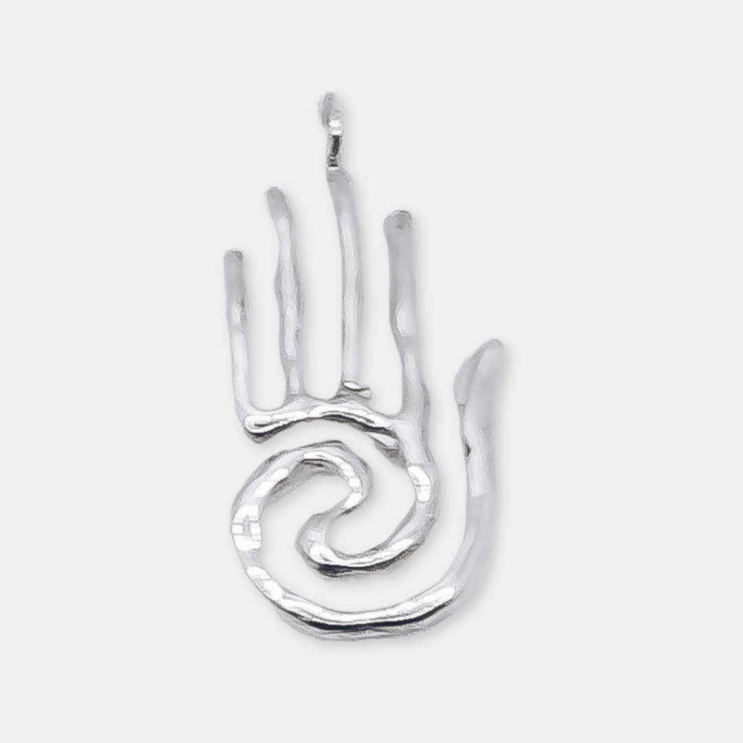 Hand "Heal and Protect" Charm - 925 Sterling Silver - Small Pendant