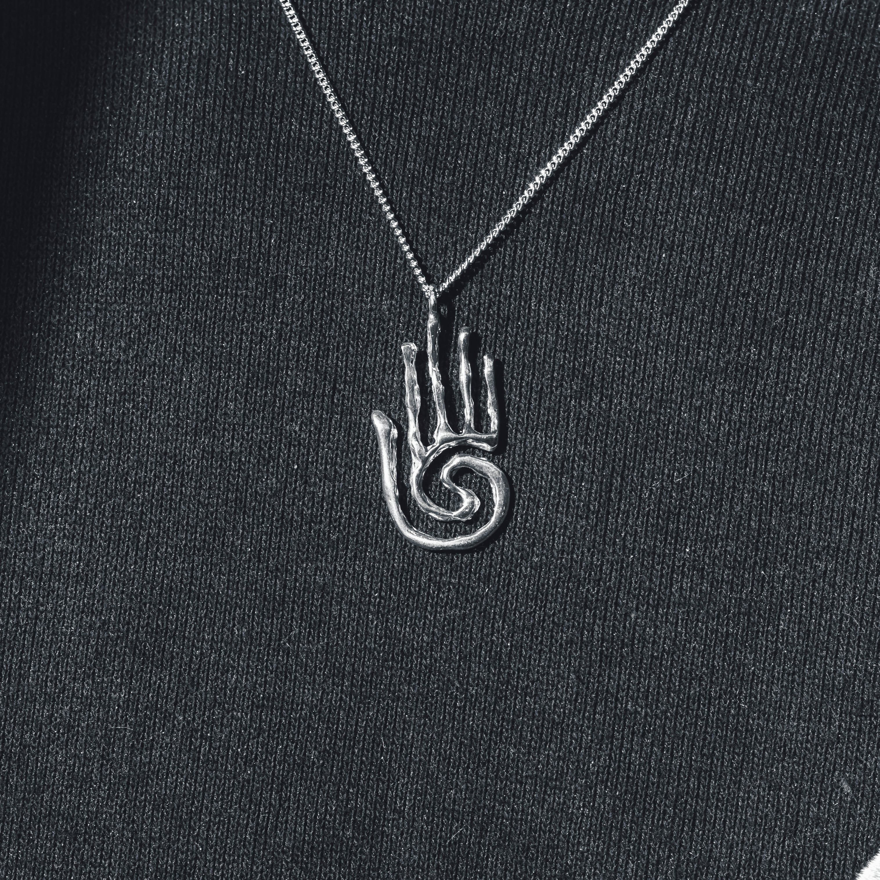 Hand "Heal and Protect" Charm - 925 Sterling Silver - Small Pendant