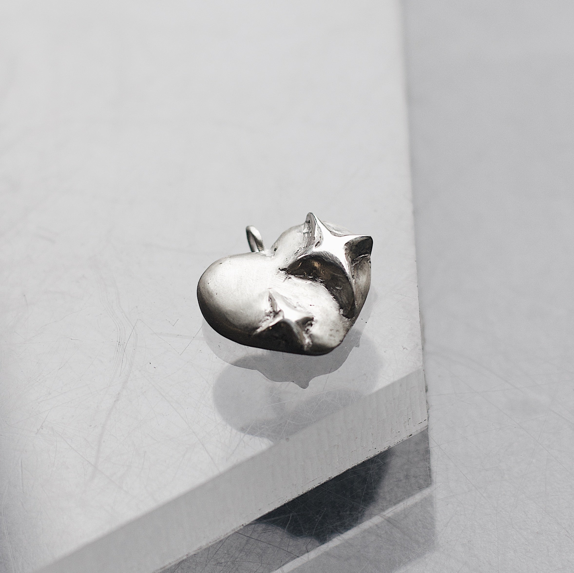 Heart Gemstone Sterling Silver Pendant - 925 Sterling Silver