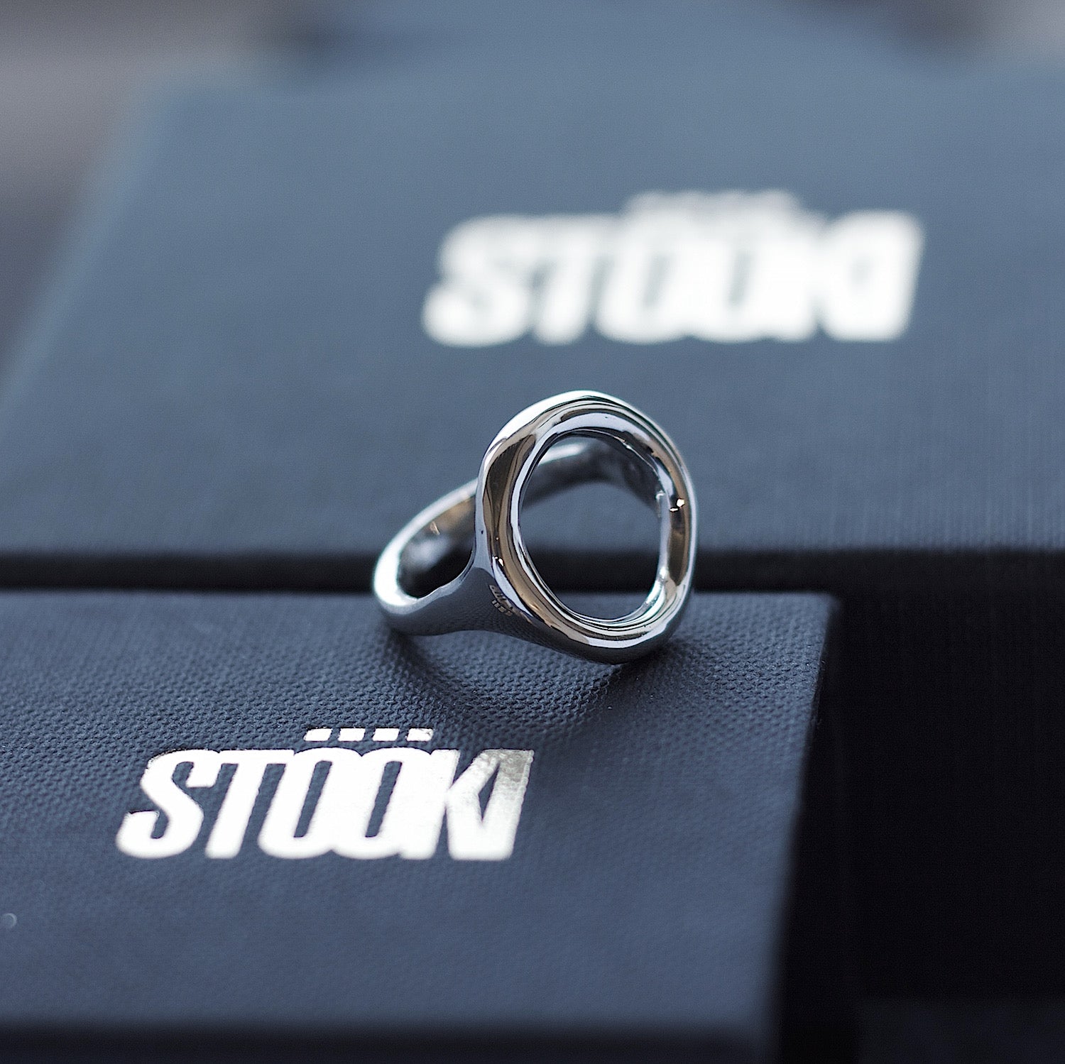 Hollow Circle Silver Ring