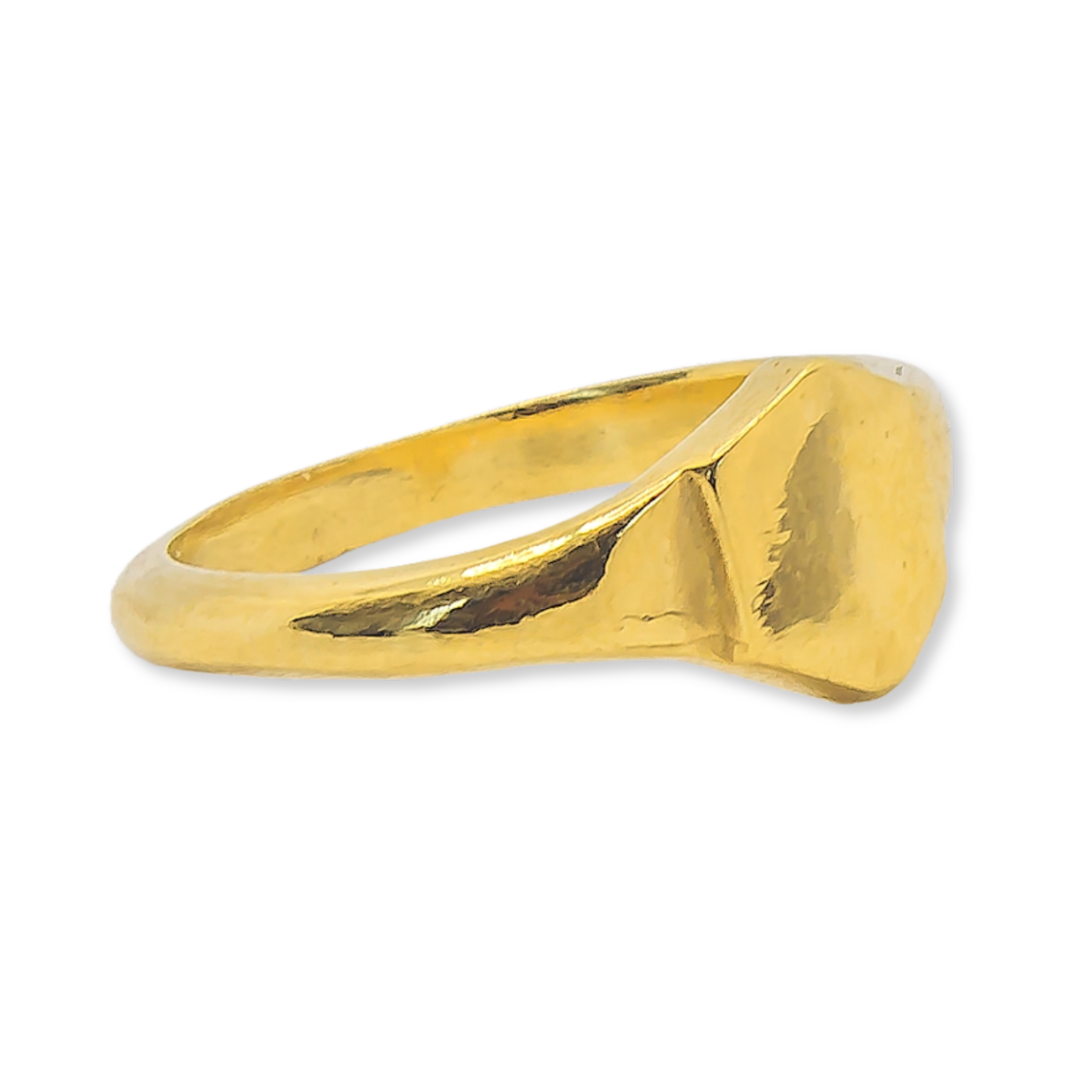 Initial Ring - 22k Gold Plated