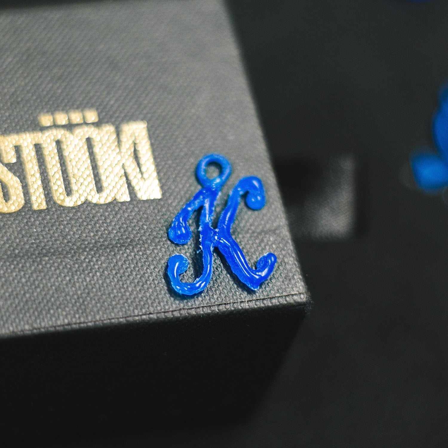 Initial 'Elegant' Letter "K" Charm - 925 Sterling Silver - Small - Customisable Small Pendant