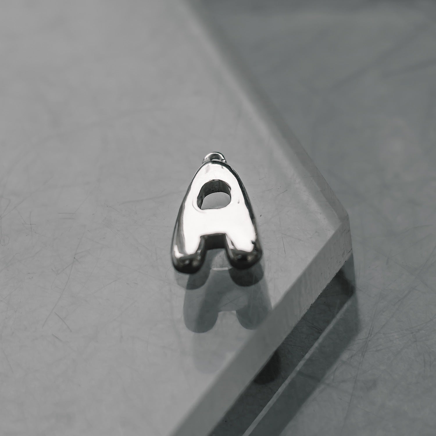 Initial Bubble Letter Customisable Charm Sterling Silver Stooki