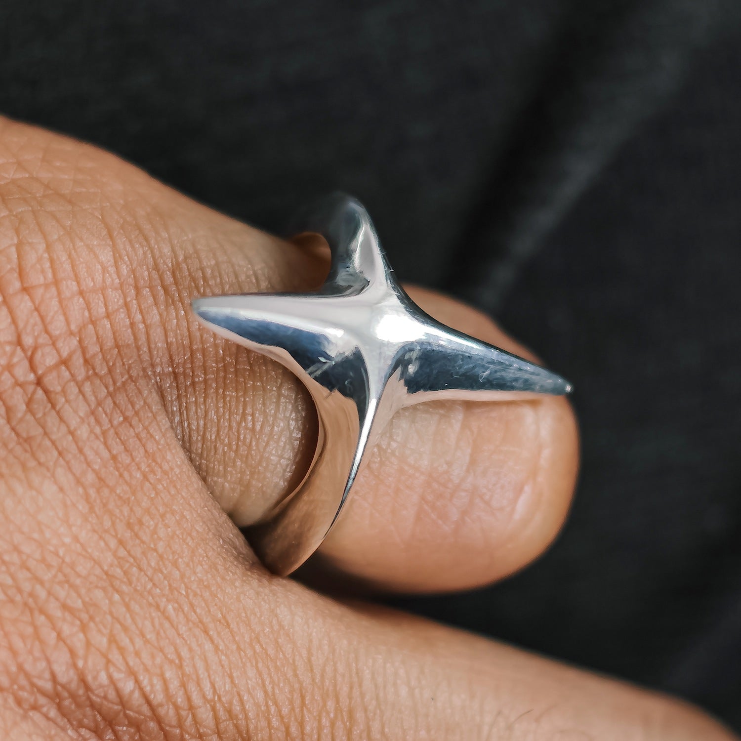 Large Star Ring - 925 Sterling Silver
