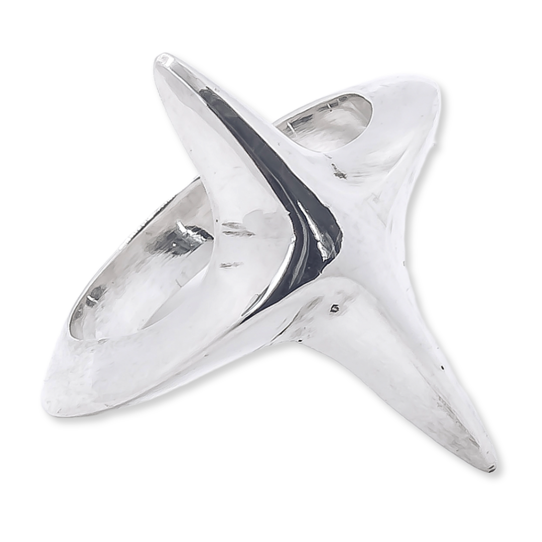 Large Star Ring - 925 Sterling Silver