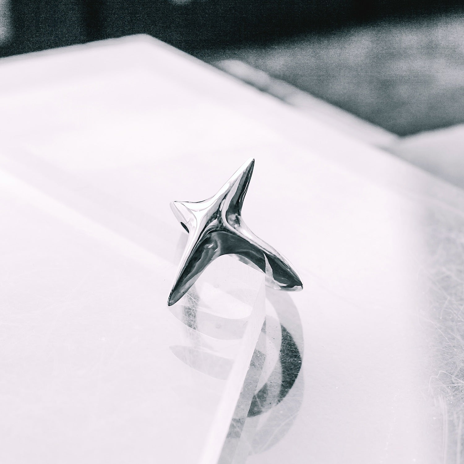 Large Star Sterling Silver Ring